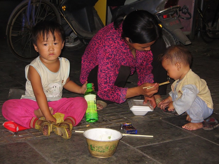 Poverty in China is noticed quite often, although it is certainly not as common or as dramatic as in India.