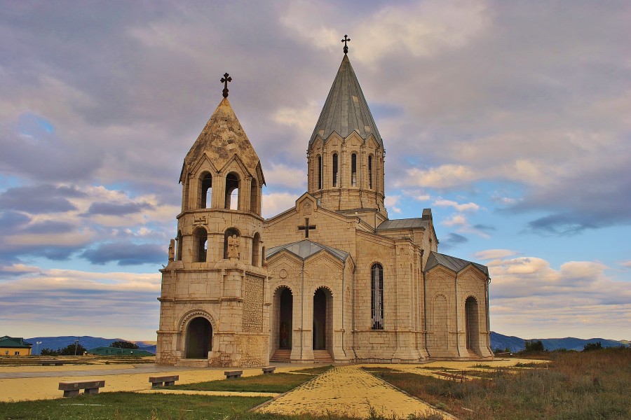 Ghazanchetsots Cathedral. Shushi, Nagorno-Karabakh. Artsakh.