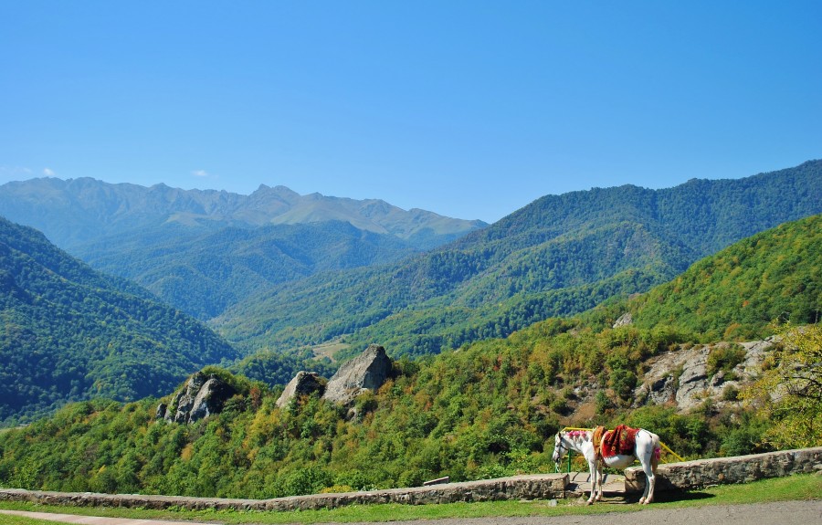 Krajobraz Górskiego Karabachu.