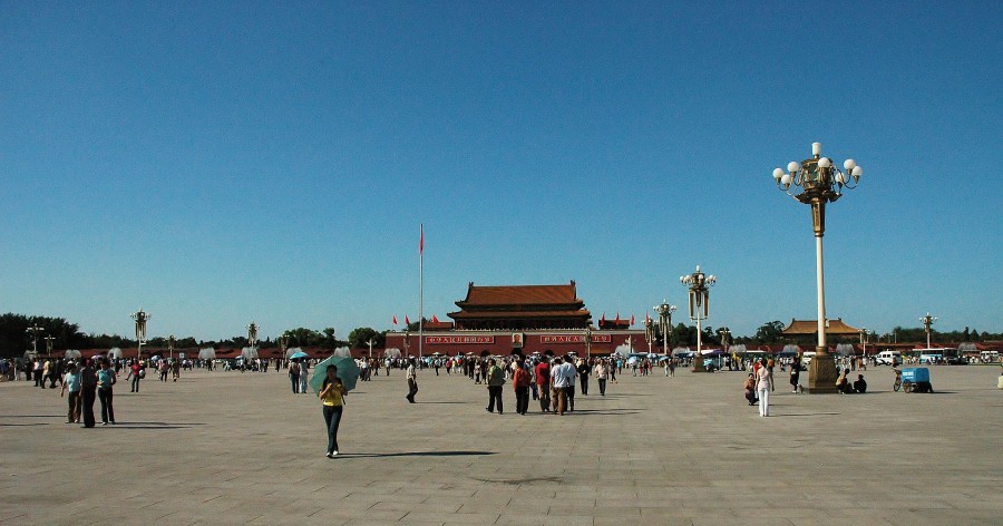 Plac Tiananmen. Pekin, Chiny.