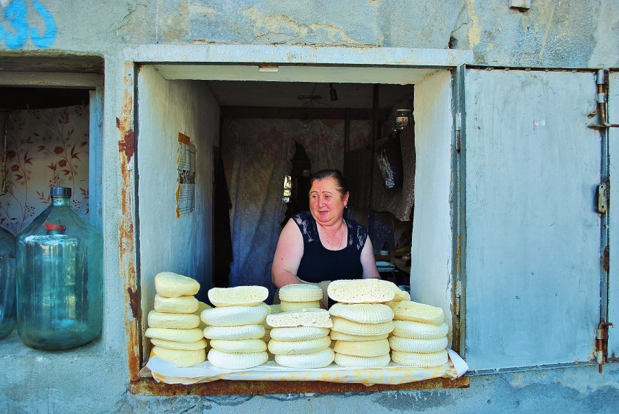 Georgia produces very good cheeses and many kinds of bread. Food in Georgia is very good, so traveling around Georgia is also a culinary adventure.