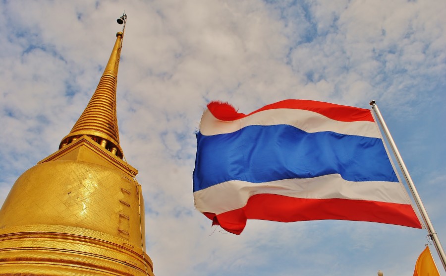Świątynia Wat Saket (Phu Khao Thong). Bangkok. Tajlandia.
