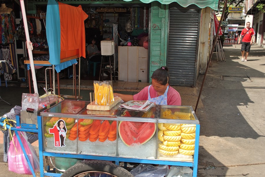 Fruit stall. Bangkok. Thailand.