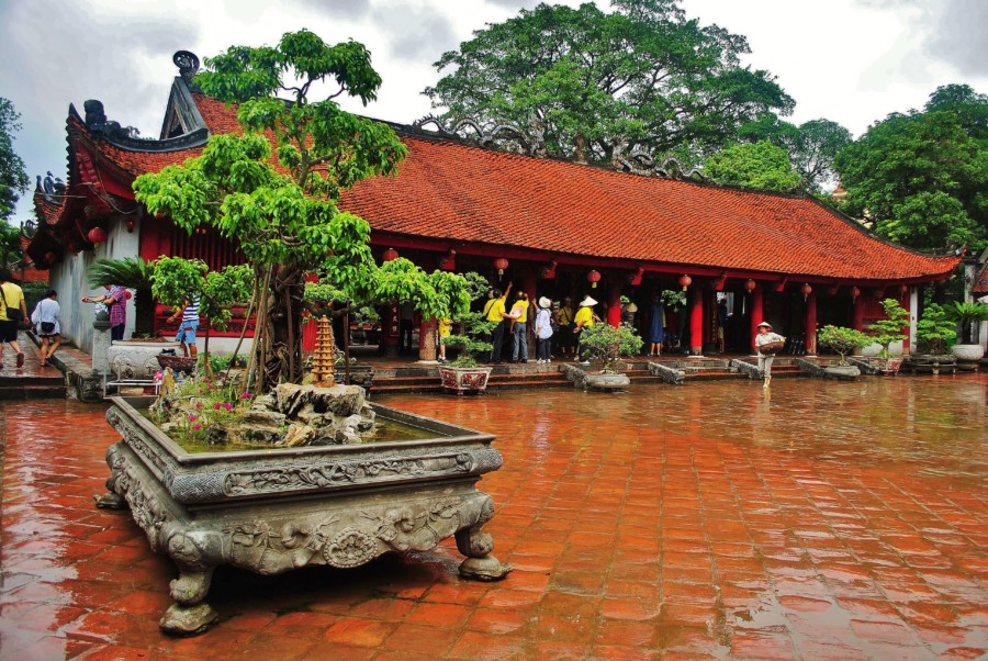 The Temple of Literature in Hanoi. Vietnam.