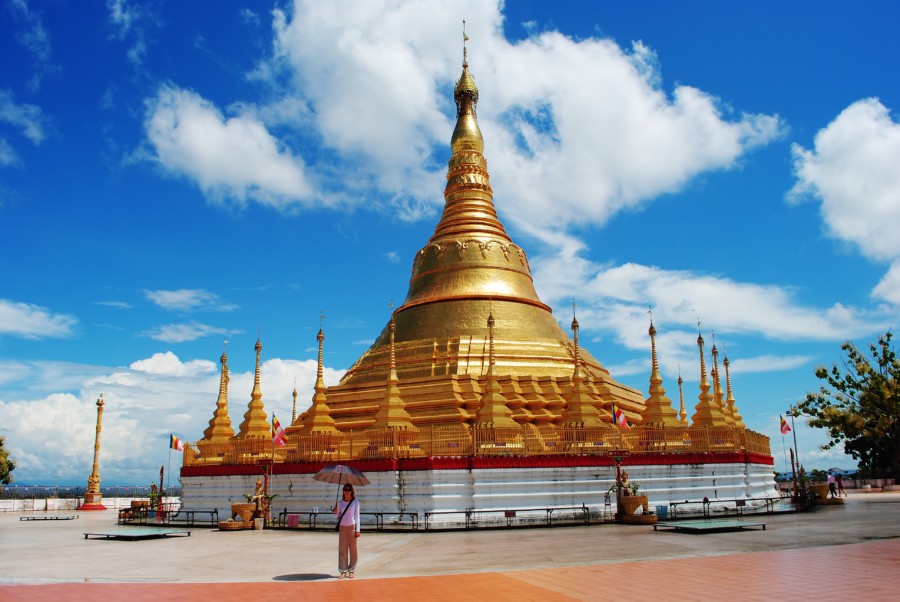 Birma Myanmar Złota Pagoda.