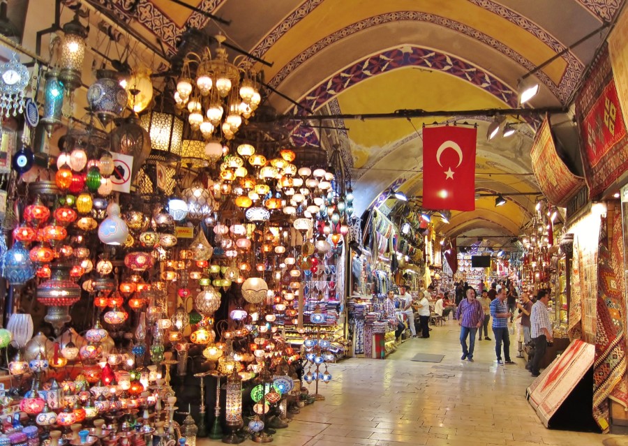 The Grand Bazaar in Istanbul. Turkey.
