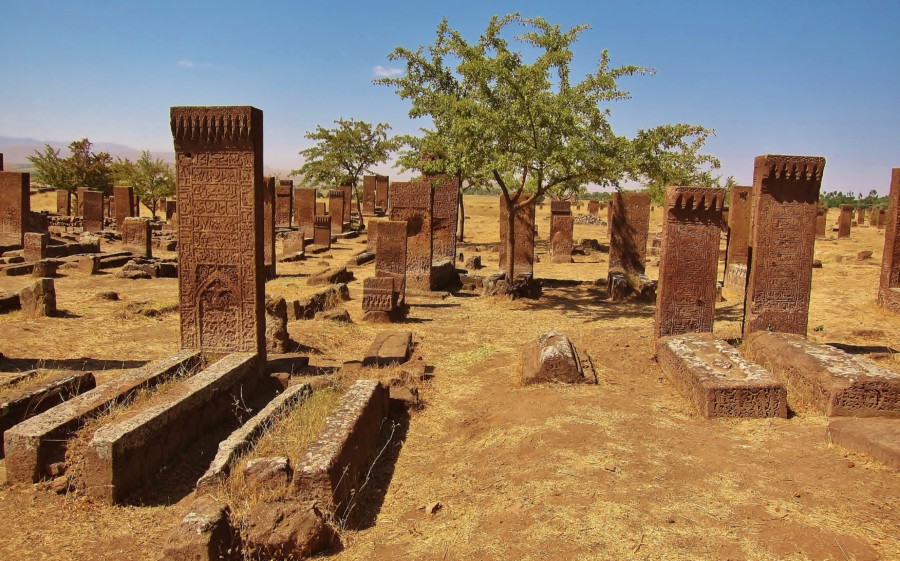 Tombstones in Ahlat. Turkey.