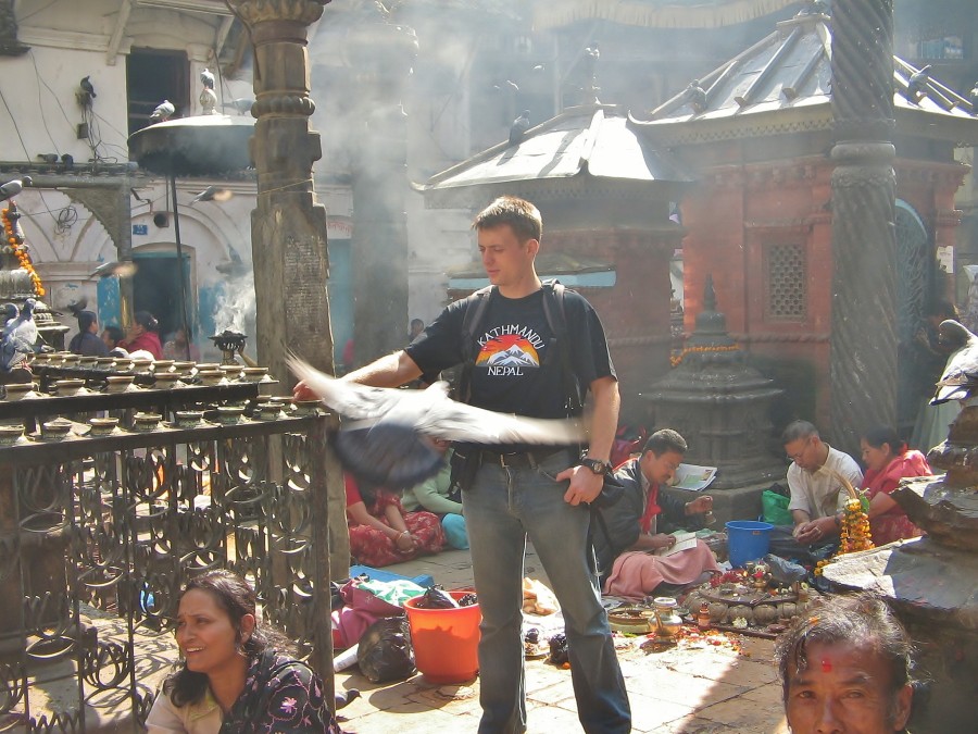 W okolicach Placu Durbar w Kathmandu. Nepal.