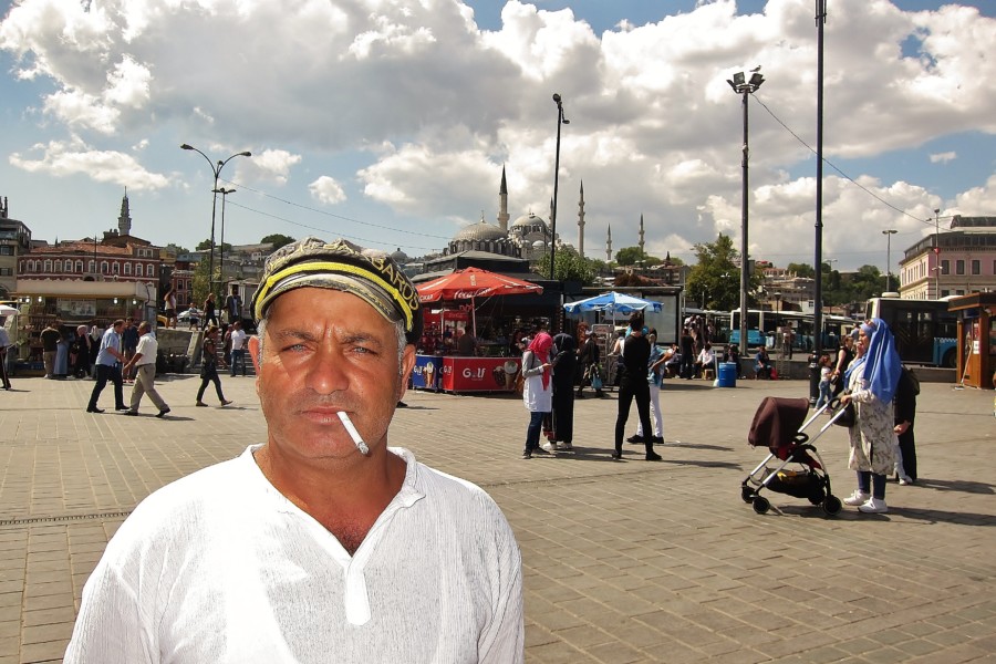 Turkish sailor in Istanbul. Turkey.