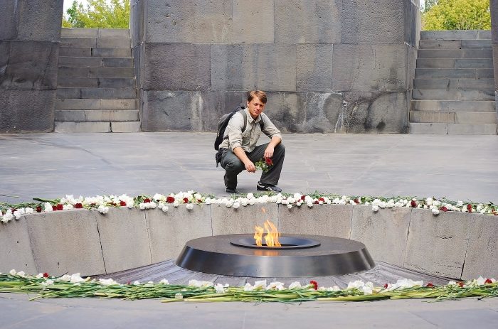 Ludobójstwo Ormian. Pomnik w Erywaniu. Armenia.