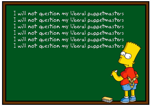 Burt Simpson nie będzie się sprzeciwiał swoim marionetkowym liberalnym pseudowładcom.