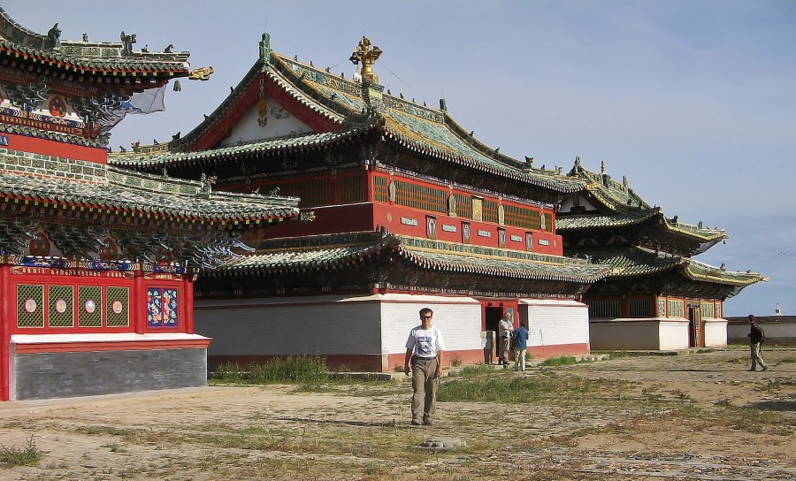 Świątynie buddyjskie w Mongolii.
