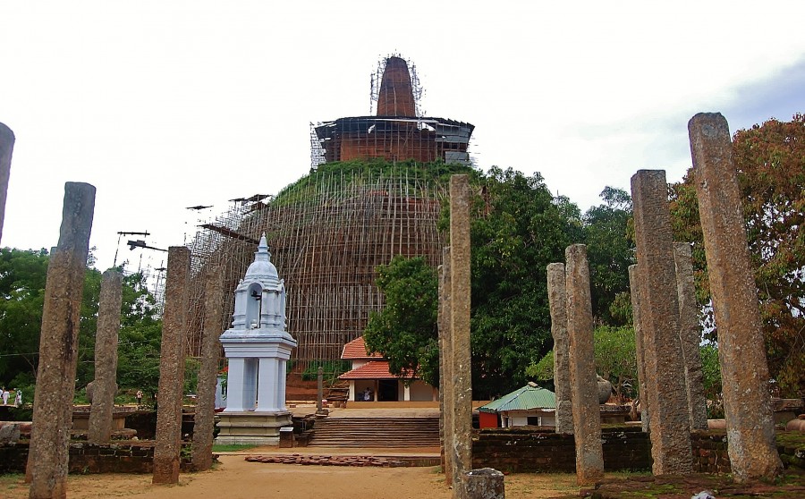Abhayagiri Dagoba, Anuradhapura. Sri Lanka.