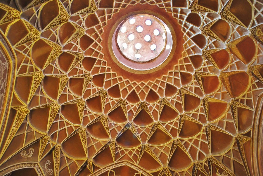Misternie wykonany sufit w Kashan. Iran.