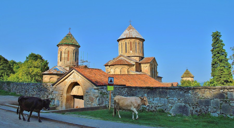 Kościół Gelati w miasteczku Kutaisi. Gruzja.