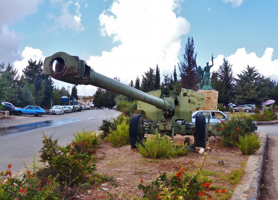 Lebanon; street decoration. With such cannon I could achieve great success in the Democratic Party.