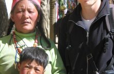 Tybet - z miejscowymi ludźmi.