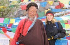 Tybet - z oryginalnym dziadkiem.