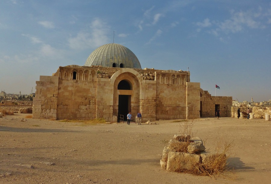 Amman; Citadel (Jebel al-Qala'a) - the Umayyad Palace. Jordan.