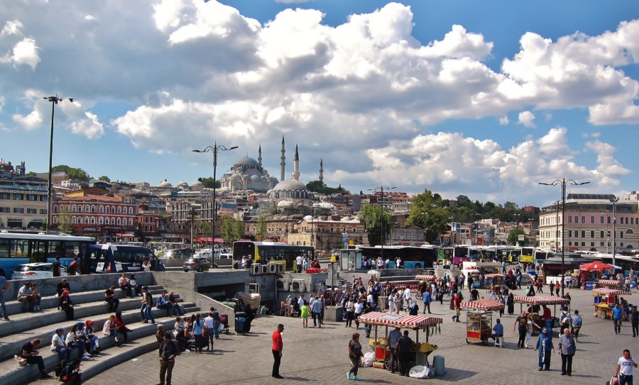 Panorama Stambułu. Turcja.