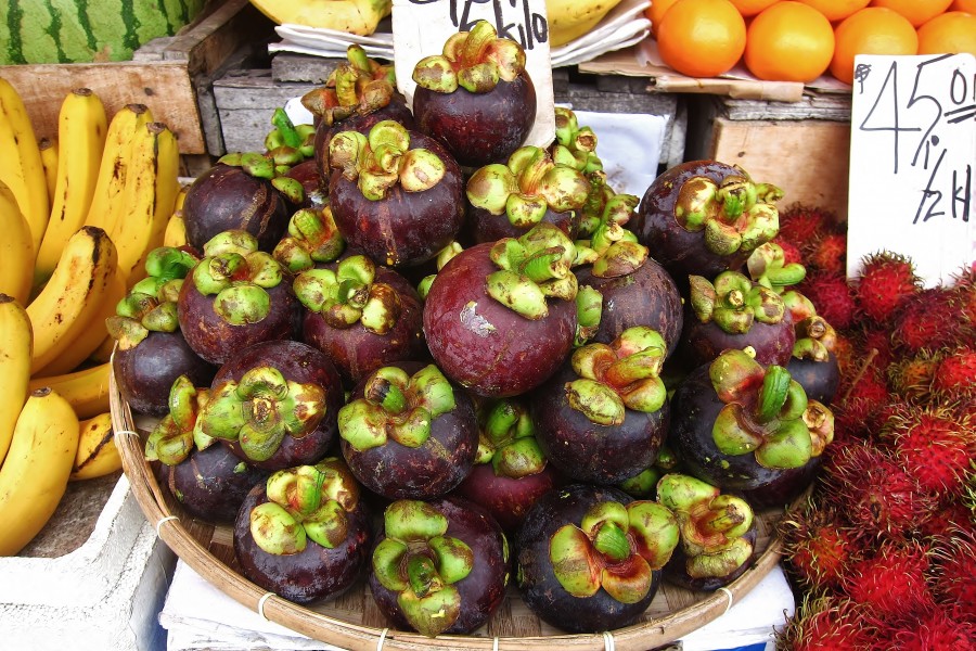 Mangosteen - delicasy of Asia.