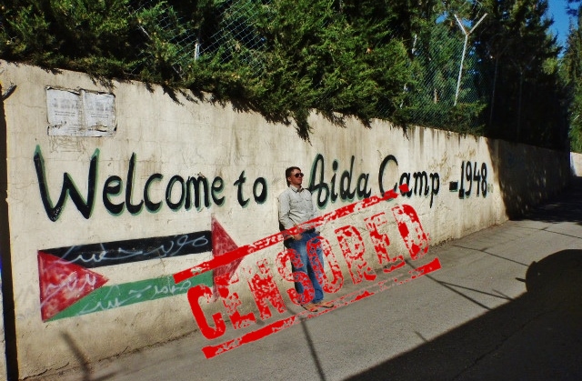 Obóz uchodźców palestyńskich Aida. Betlejem, Palestyna.